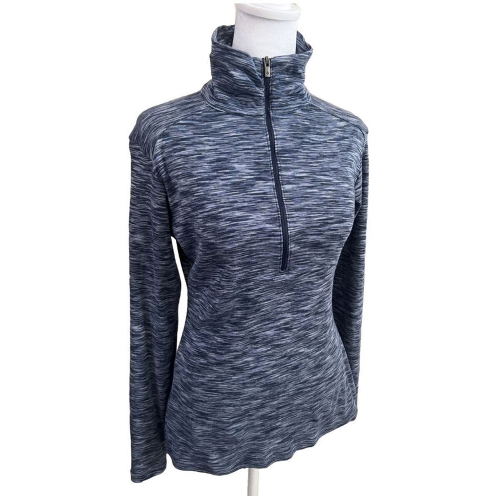 Columbia Woman's Space Dyed Funnel Neck Half Zip Pullover